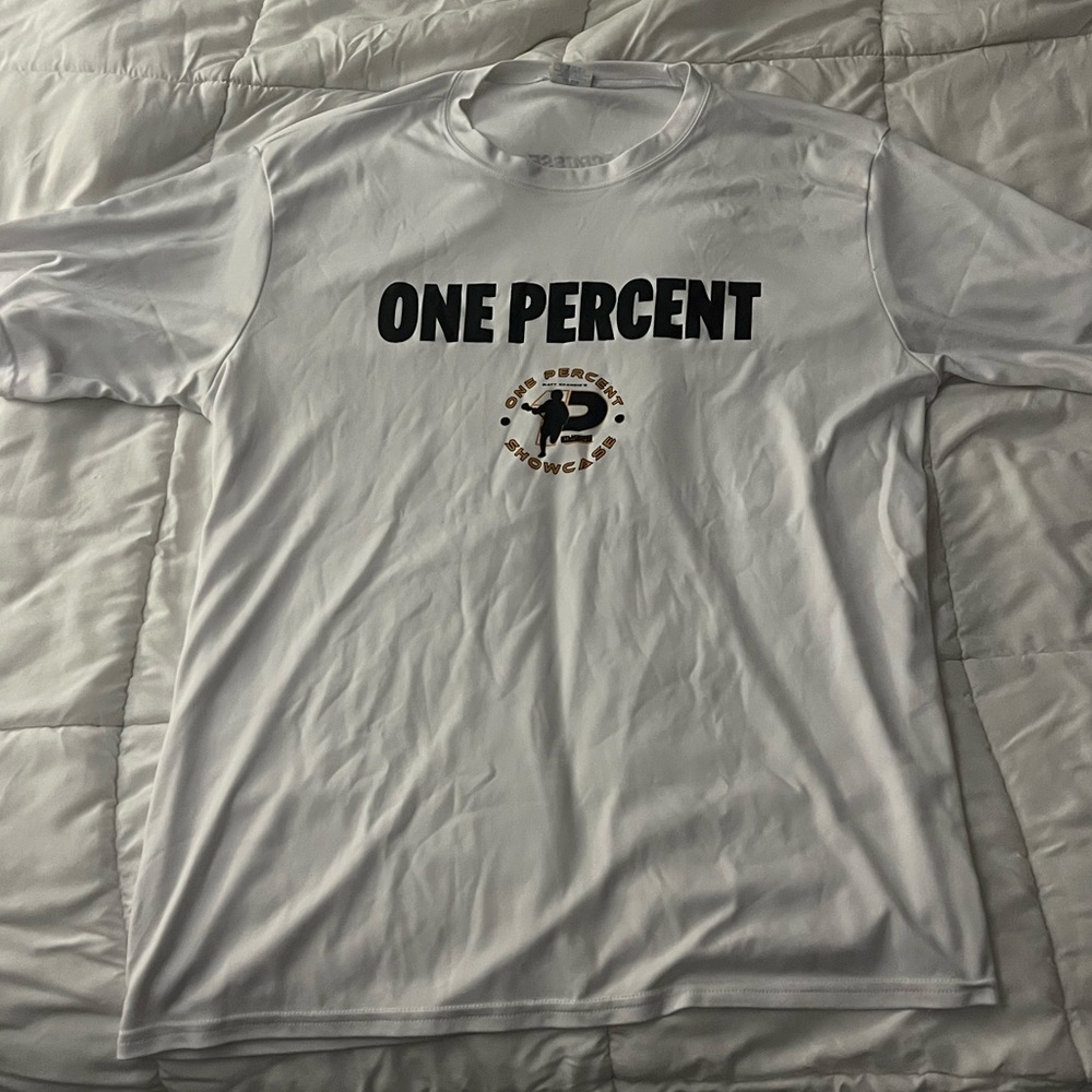 Men’s Large White Lacrosse athletic shirt - Port & Company